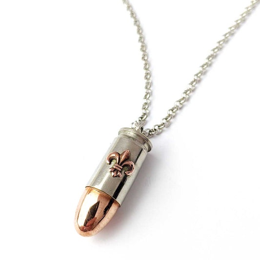 Copperhead Pendant Fleur De Lis Pendant by Rainey Design Angle