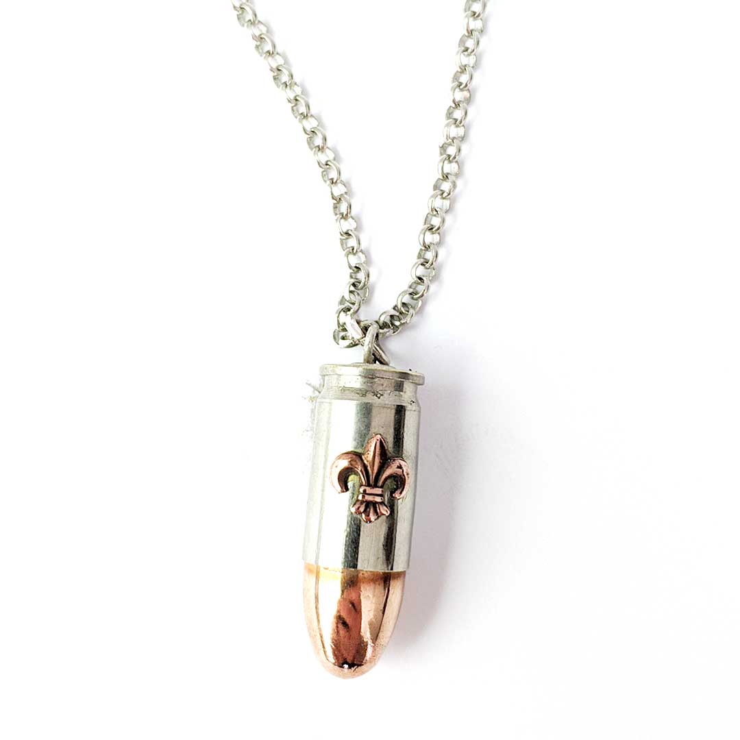 Copperhead Pendant Fleur De Lis Pendant by Rainey Design Front