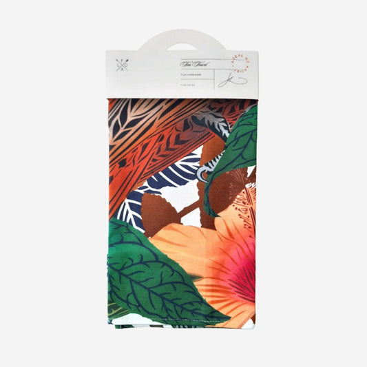 Tea Towel - Kaka & Tree Fuchsia by Flox Package