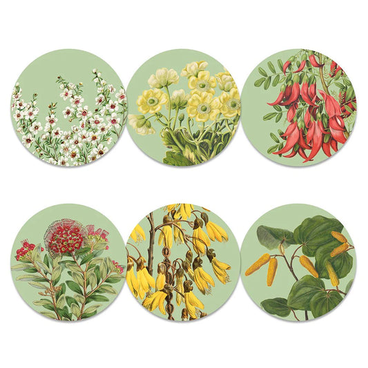 New Zealand Native Botanicals Boxed Placemats - Set Of 6