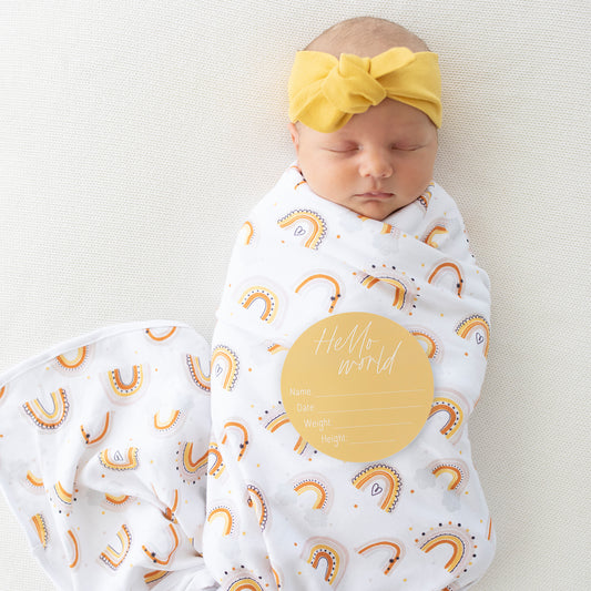 Baby Announcement Set - Rainbows