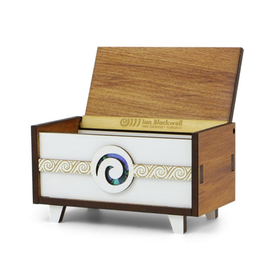 Pop Icon Paua Koru Rimu Box Medium