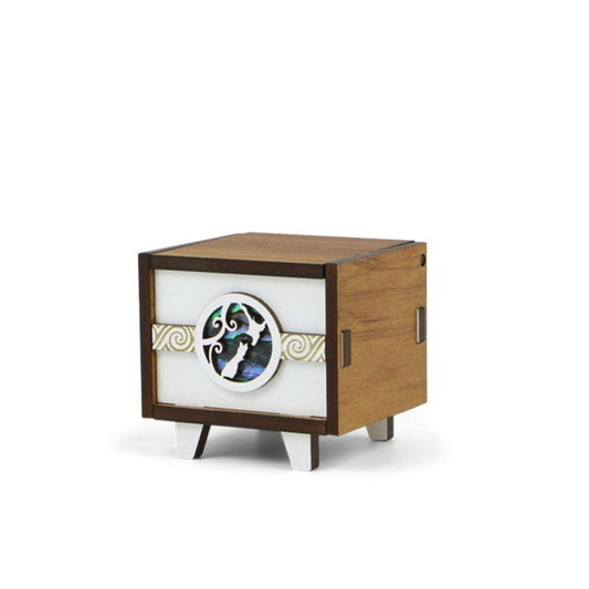 Pop Icon NZ Map Rimu Box Small