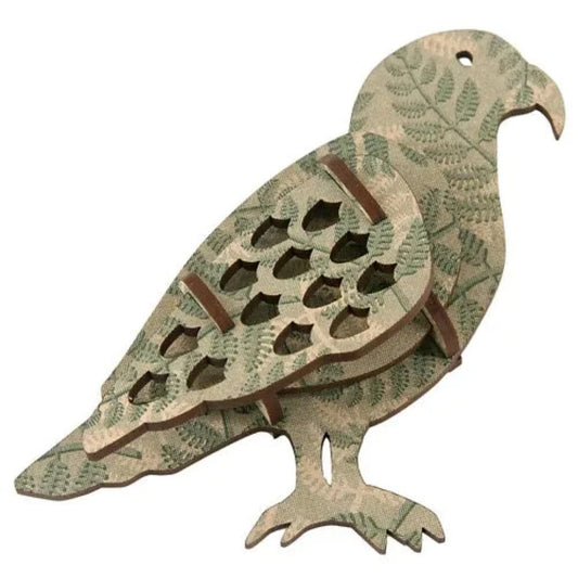 Wall Art Kea with Fern Design - Green