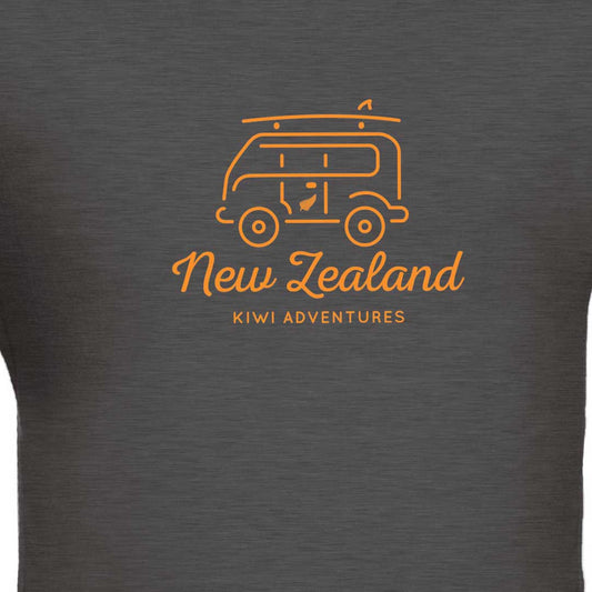 Glow In The Dark Childrens New Zealand Kombi T-Shirt Design