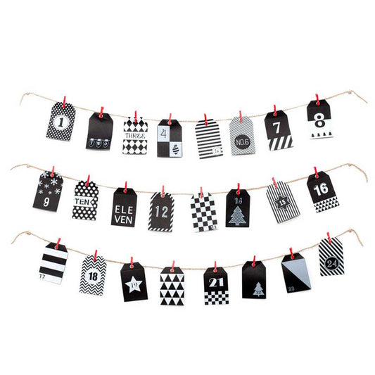 Hanging Advent Calendar Flags