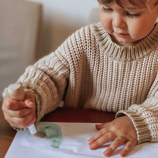 Honeysticks My First Paint Brush Set In Use