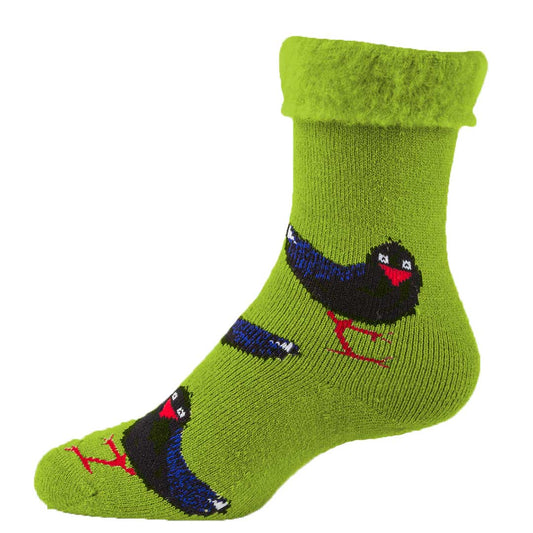 New Zealand Pukeko Bed Sock Emerald