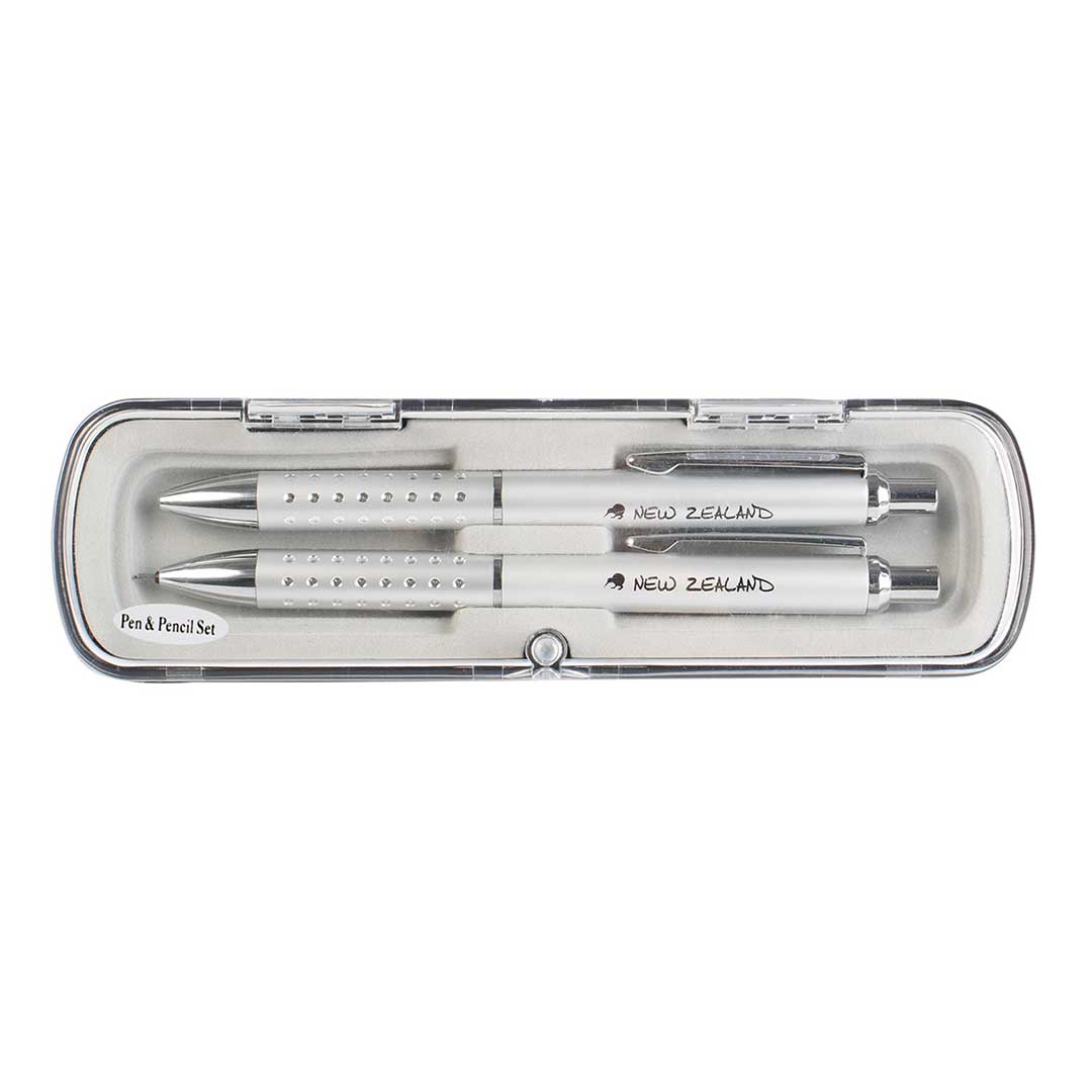 Pen and Pencil Set with New Zealand Text