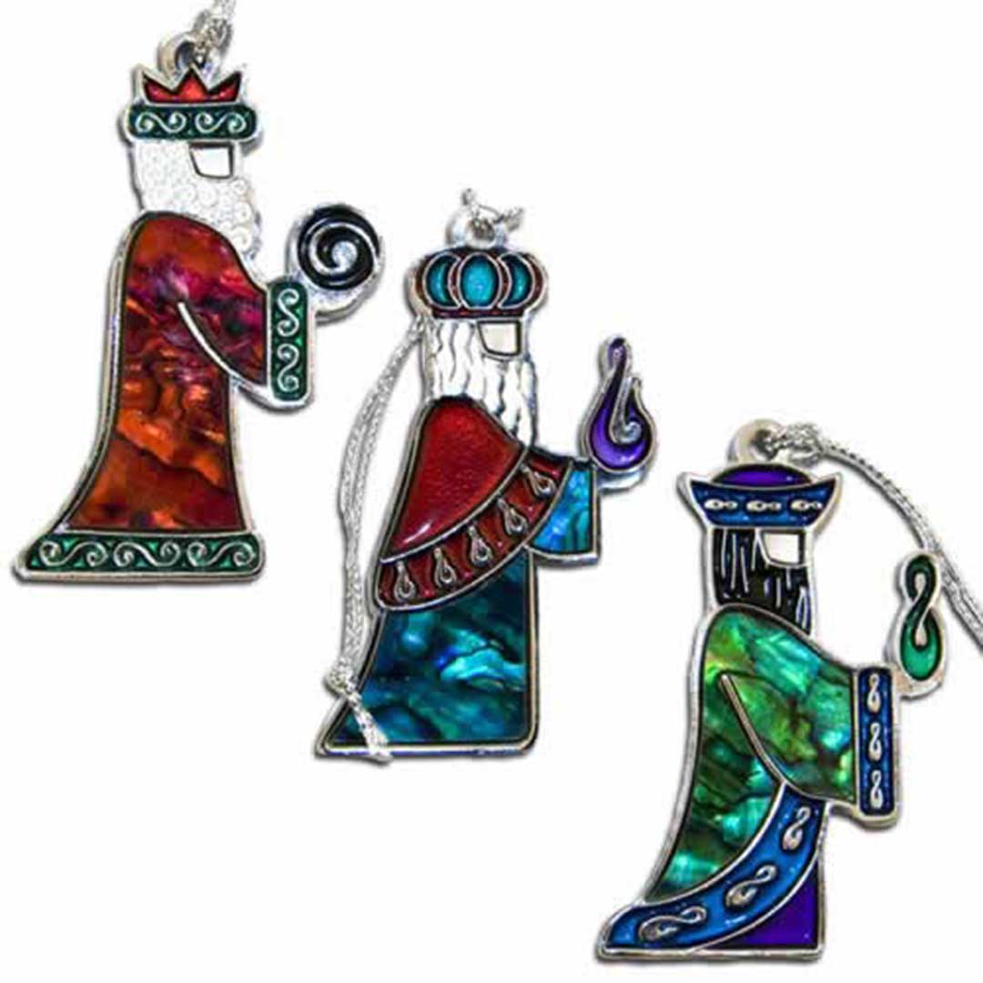 Three Kings Paua Shell Decorations