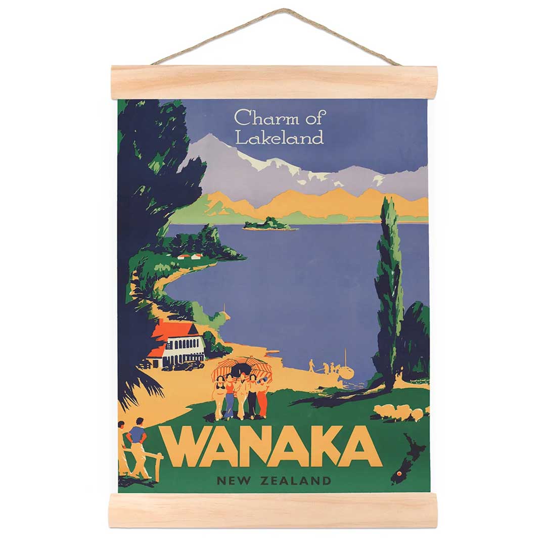 Wanaka New Zealand Tourist Wall Print