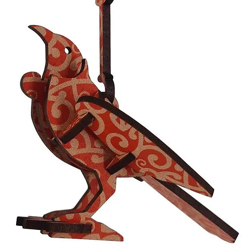 Tūī Hanging Decoration with Koru Design