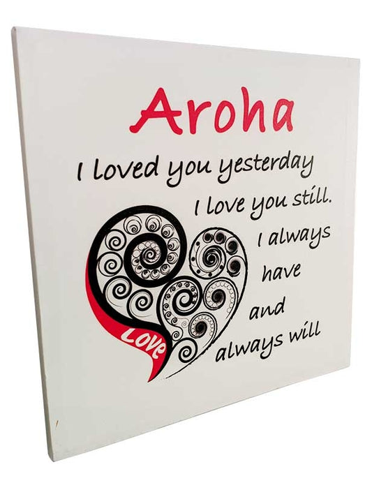Aroha - Canvas Wall Art Angle