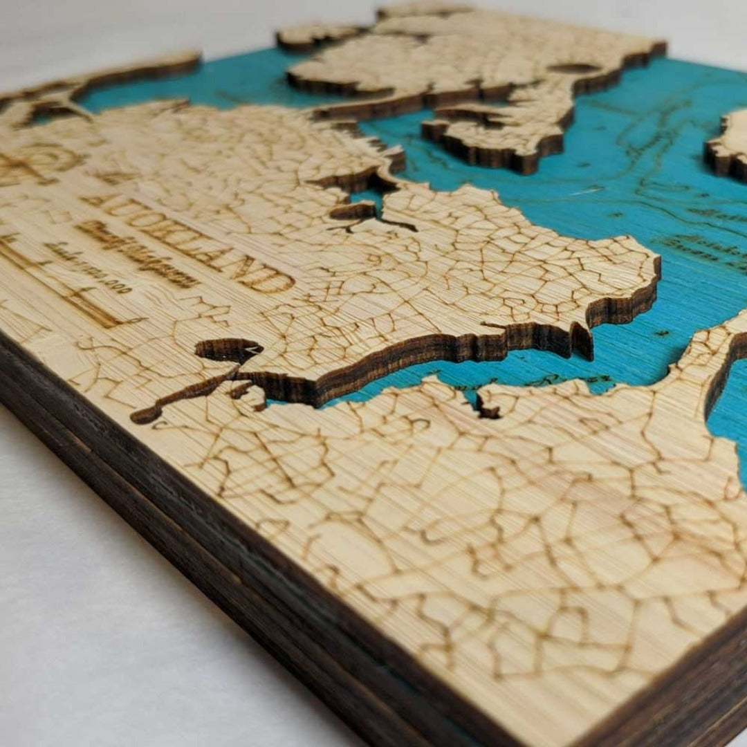 Auckland 3D Block Map Close Up