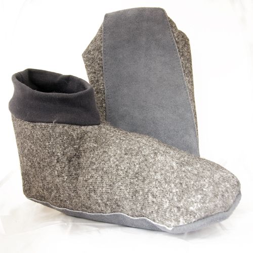 Grey Toastie Adult Sheepskin Slippers