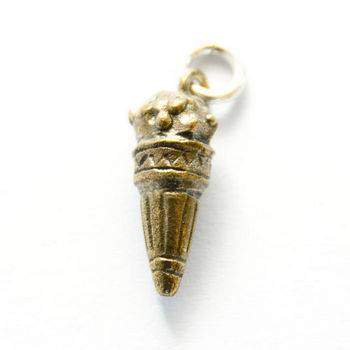 Brass Hokey Pokey Ice Cream Charm