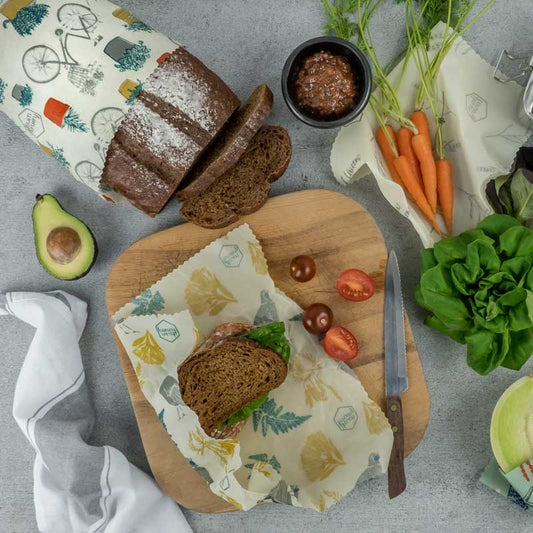 Honeywrap Reusable Food Wrap - Extra Large - Food