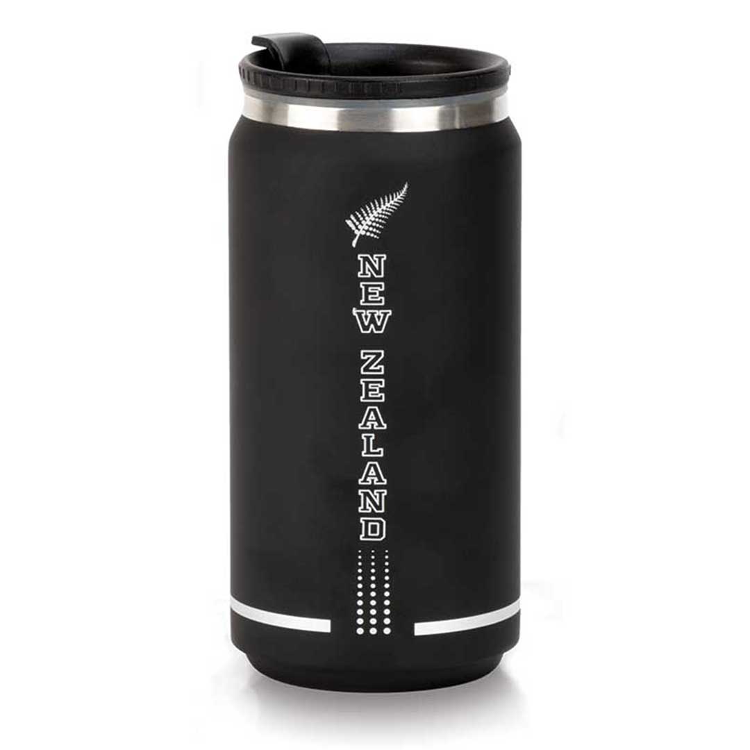 Kiwi Pride Reusable Insulated Silver Fern Travel Mug Back