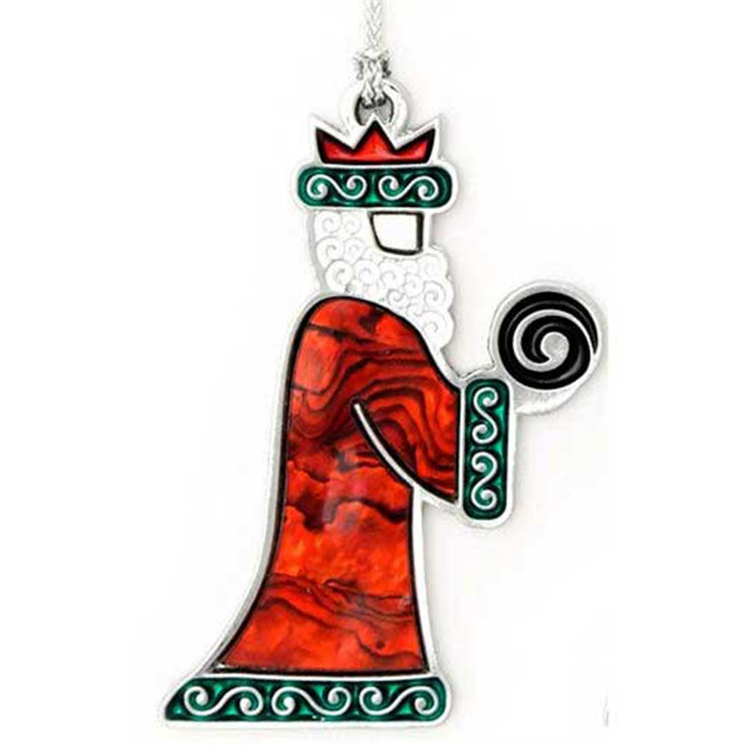 Koru King Paua Shell Decoration