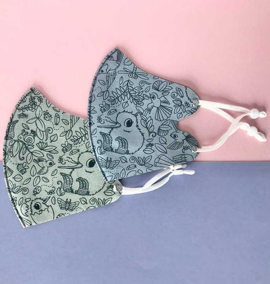 Kuwi the Kiwi Kids Face Mask - 2 Masks