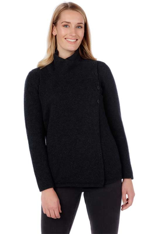 Native World Possum Merino Asymmetric Jacket