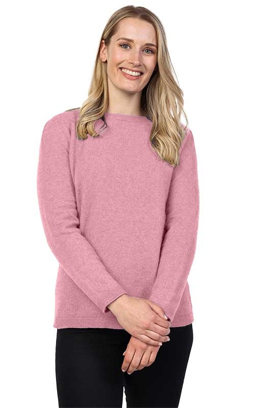 Native World Possum Merino Crew Neck Sweater Blossom