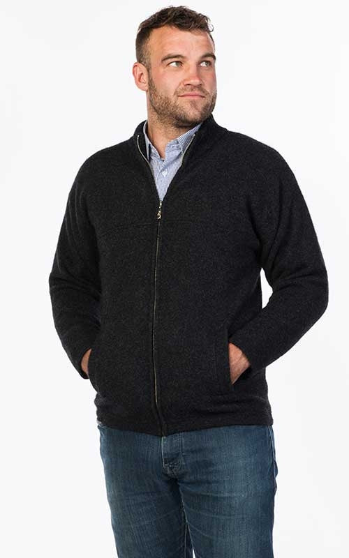 Native World Possum Merino Mens Felted Zip Jacket