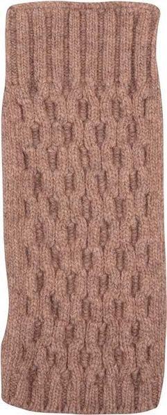 Native World Possum Merino Arran Wristwarmer Pearl