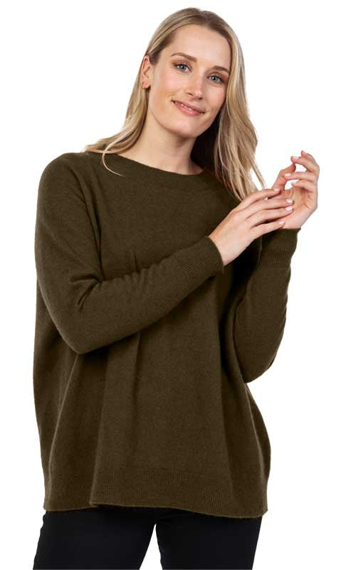 Native World Possum Merino Lounge Sweater Fern