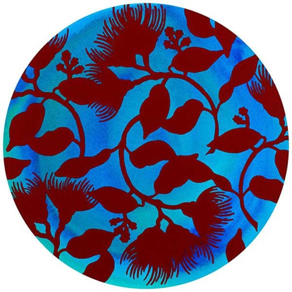 Pohutukawa Circle Red Wall Decal