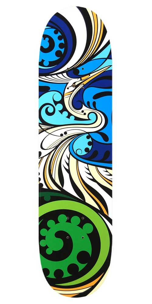 Kotuku Skateboard Deck Wall Art - Shane Hansen – Silverfernz