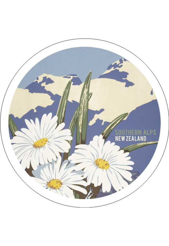 Southern Alps Ceramic Coaster