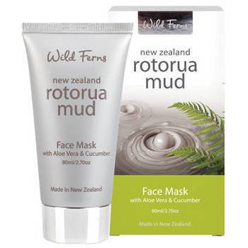 Wild Ferns Rotorua Mud Face Mask with Aloe Vera & Cucumber