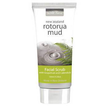 Wild Ferns Rotorua Mud Facial Scrub with Grapefruit & Calendula