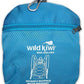 Wild Kiwi Pocket Pack Packable Backpack Aqua Folded