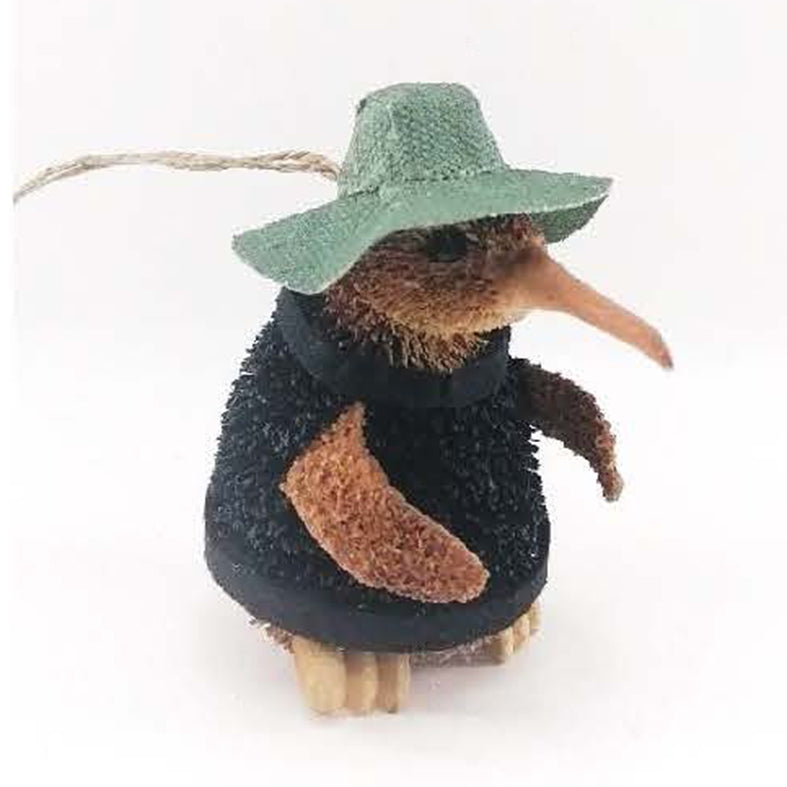 Handmade Kiwi Farmer Decoration