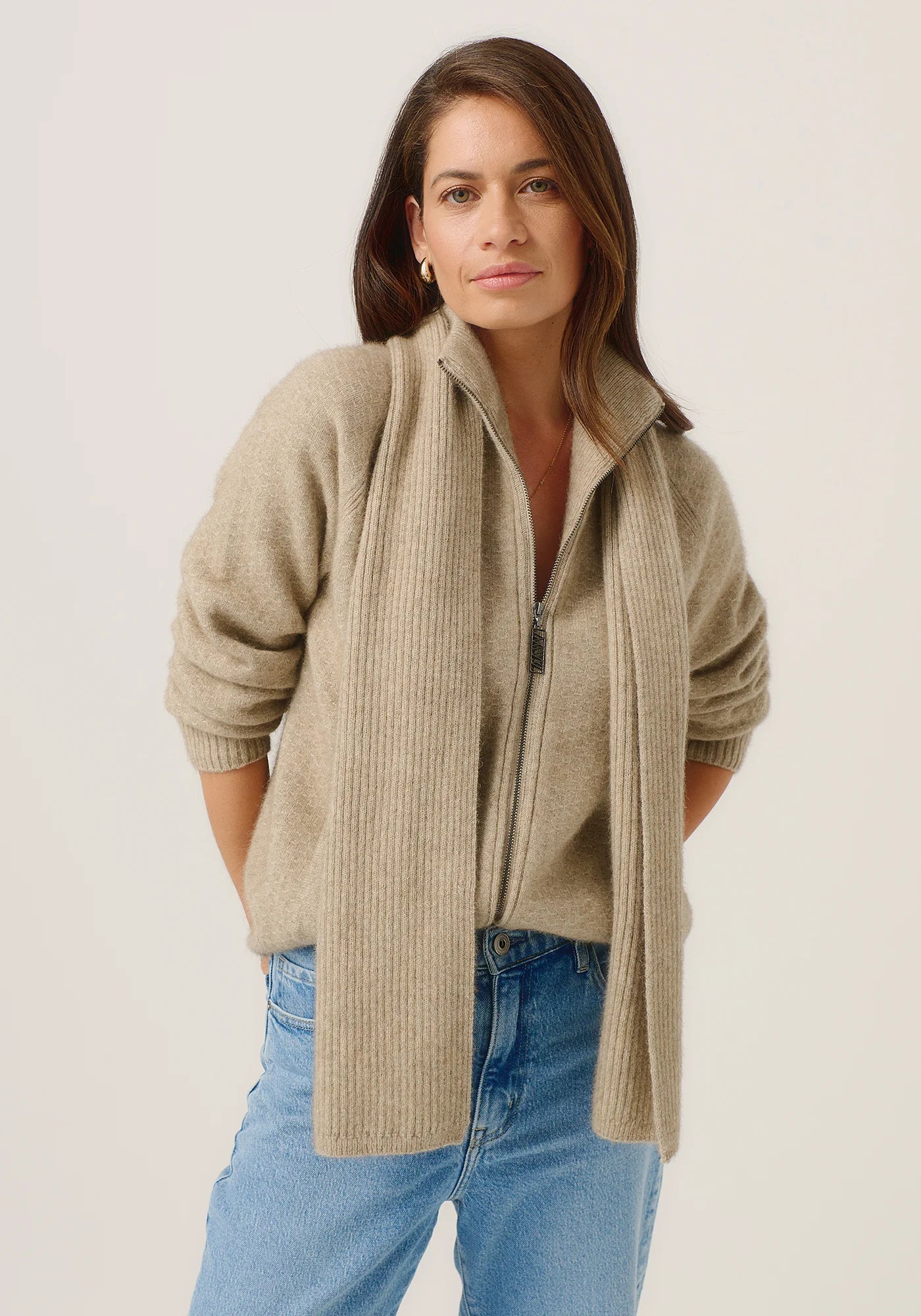 Merinomink Ribbed Scarf