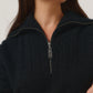 Merinomink Womens Corinne Zip Sweater