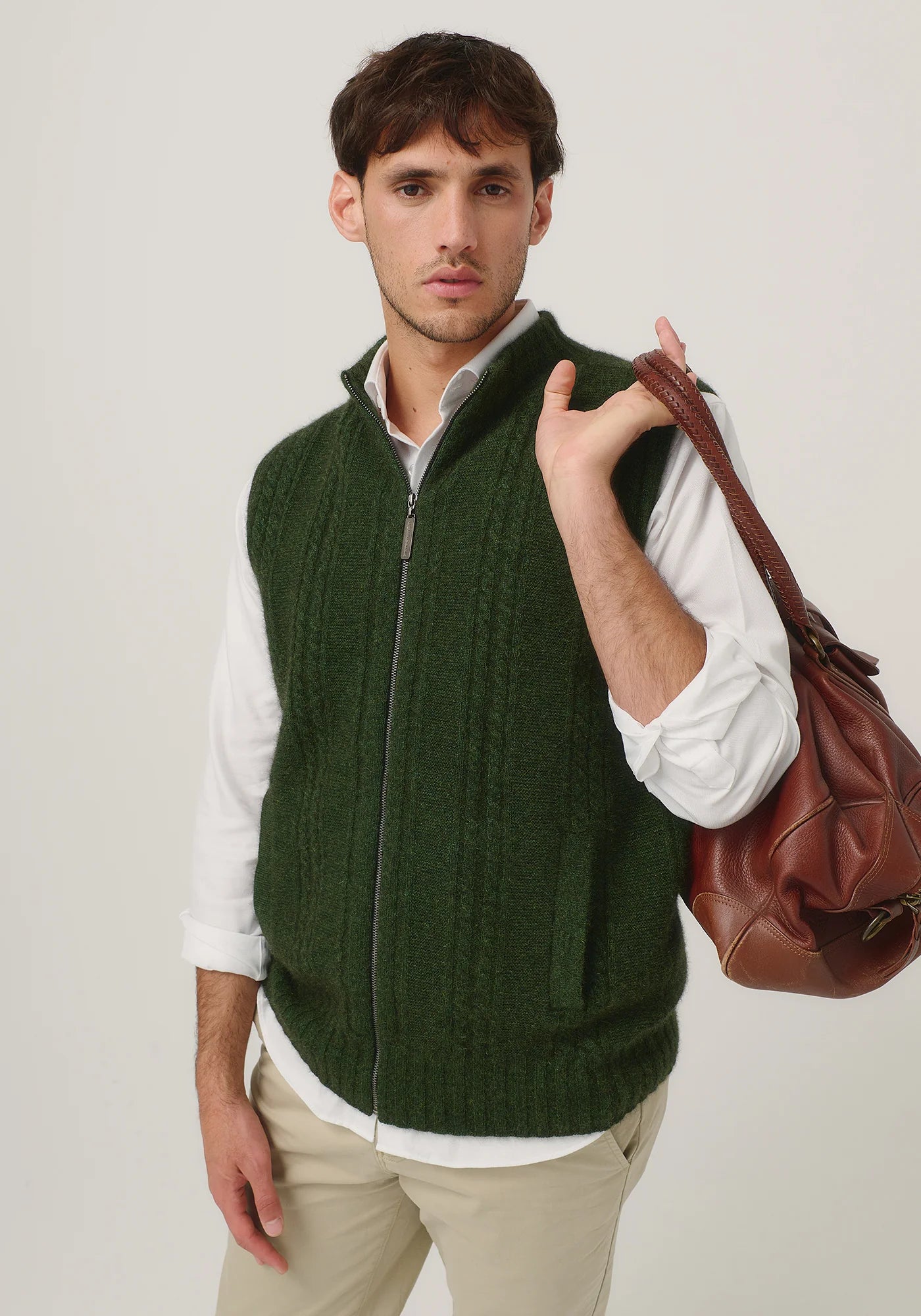 Merinomink Mens Henry Zip Vest