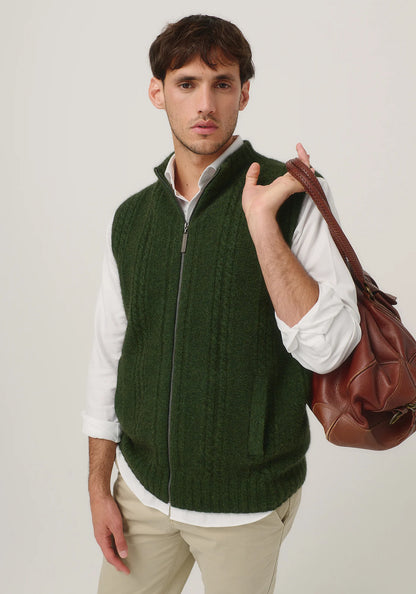 Merinomink Mens Henry Zip Vest