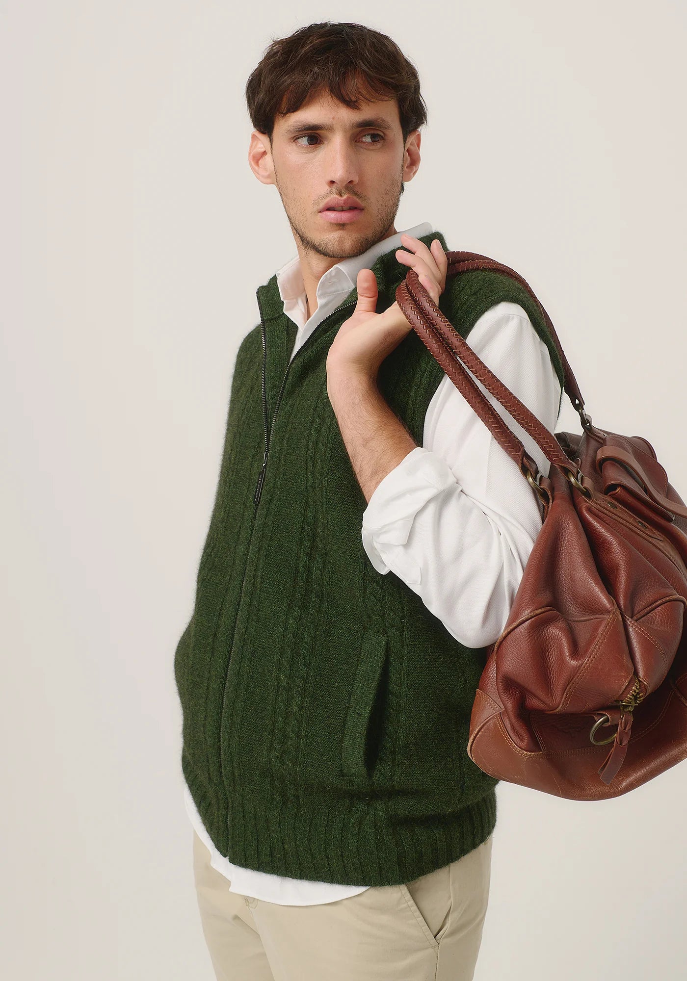 Merinomink Mens Henry Zip Vest