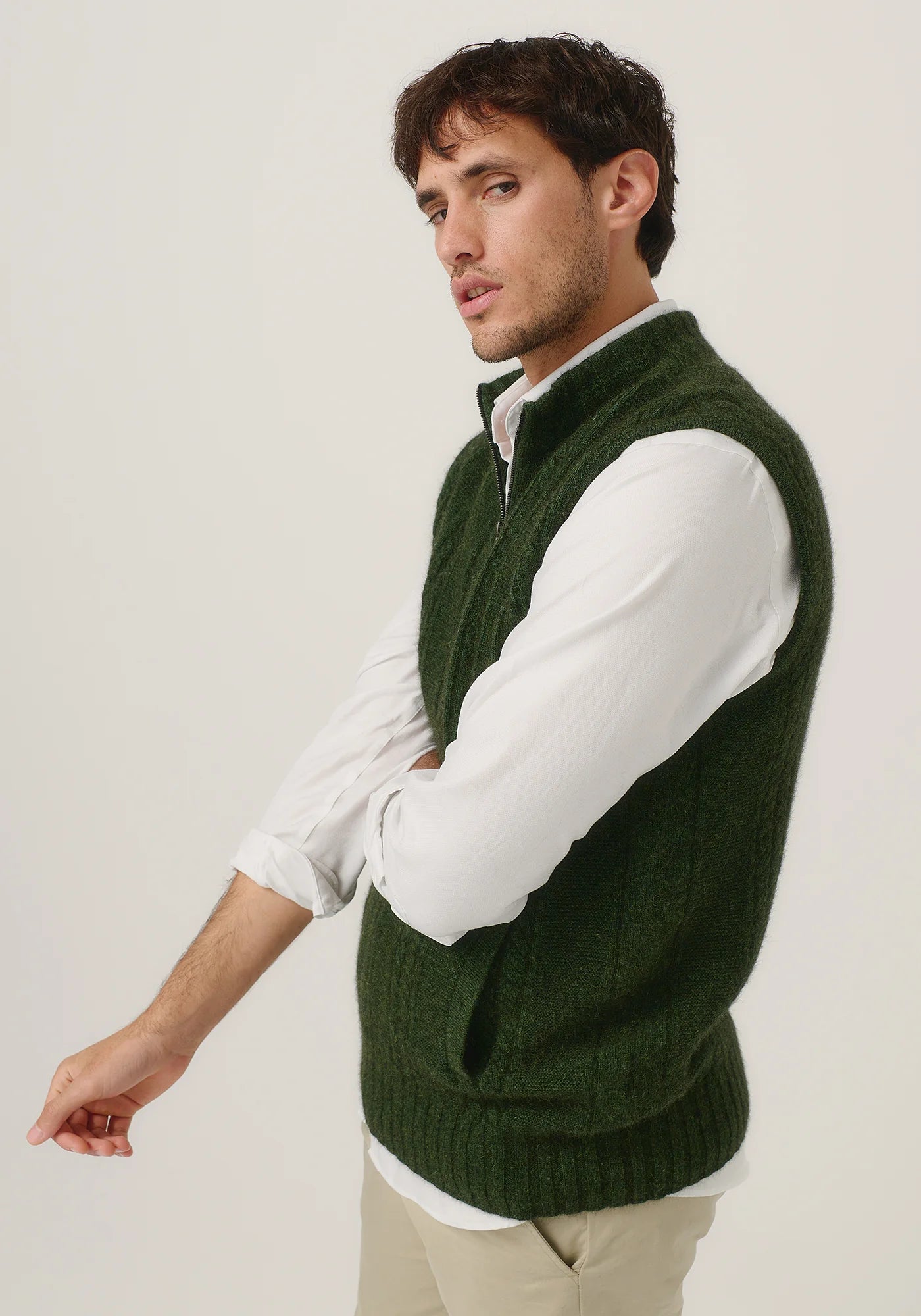 Merinomink Mens Henry Zip Vest