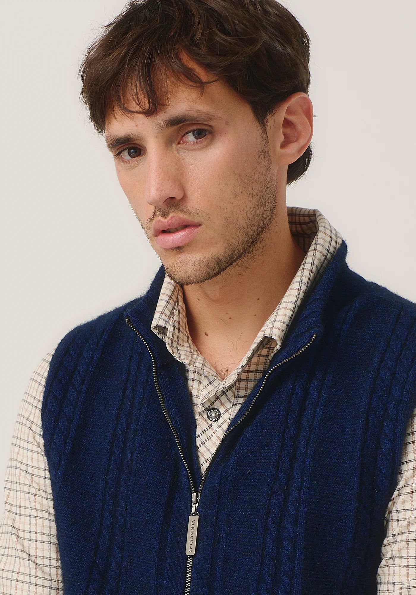 Merinomink Mens Henry Zip Vest