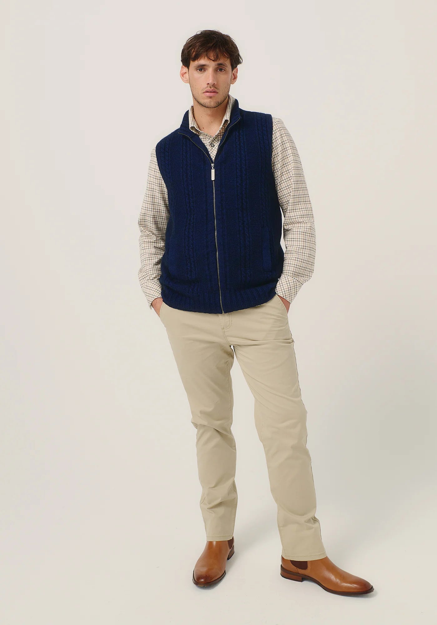 Merinomink Mens Henry Zip Vest