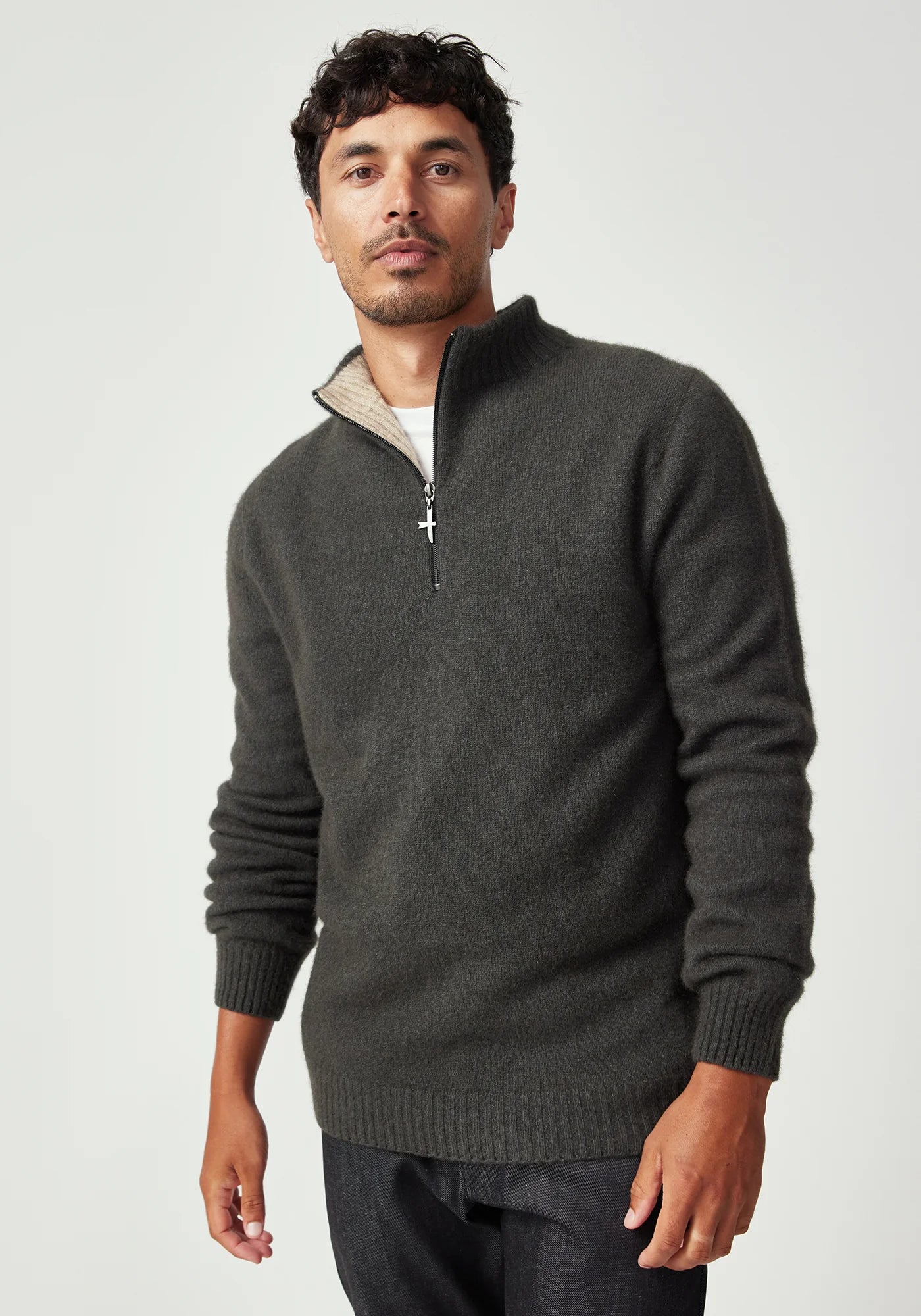 Untouched World Mens Ecopossum Estuary Half Zip