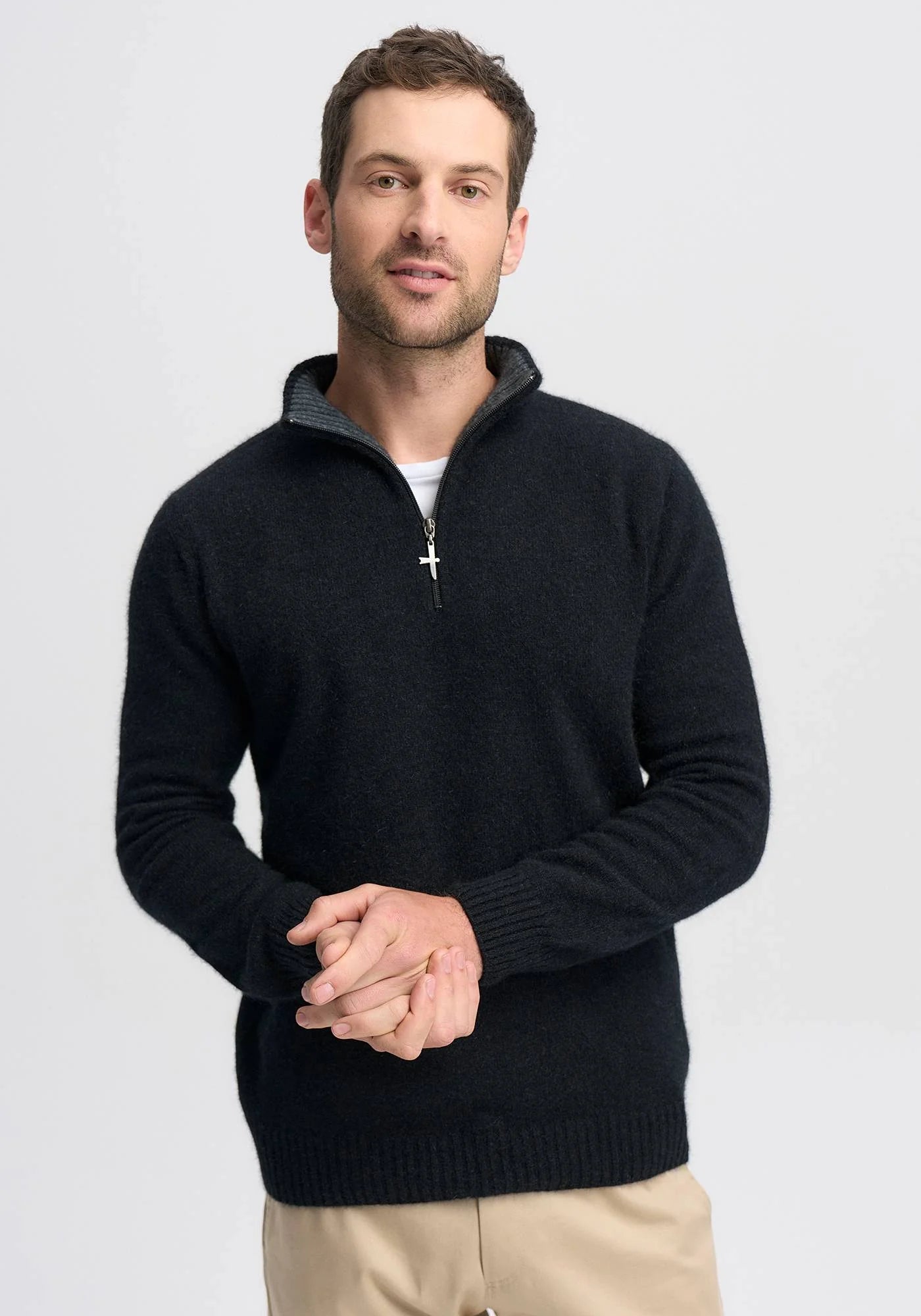 Untouched World Mens Ecopossum Estuary Half Zip