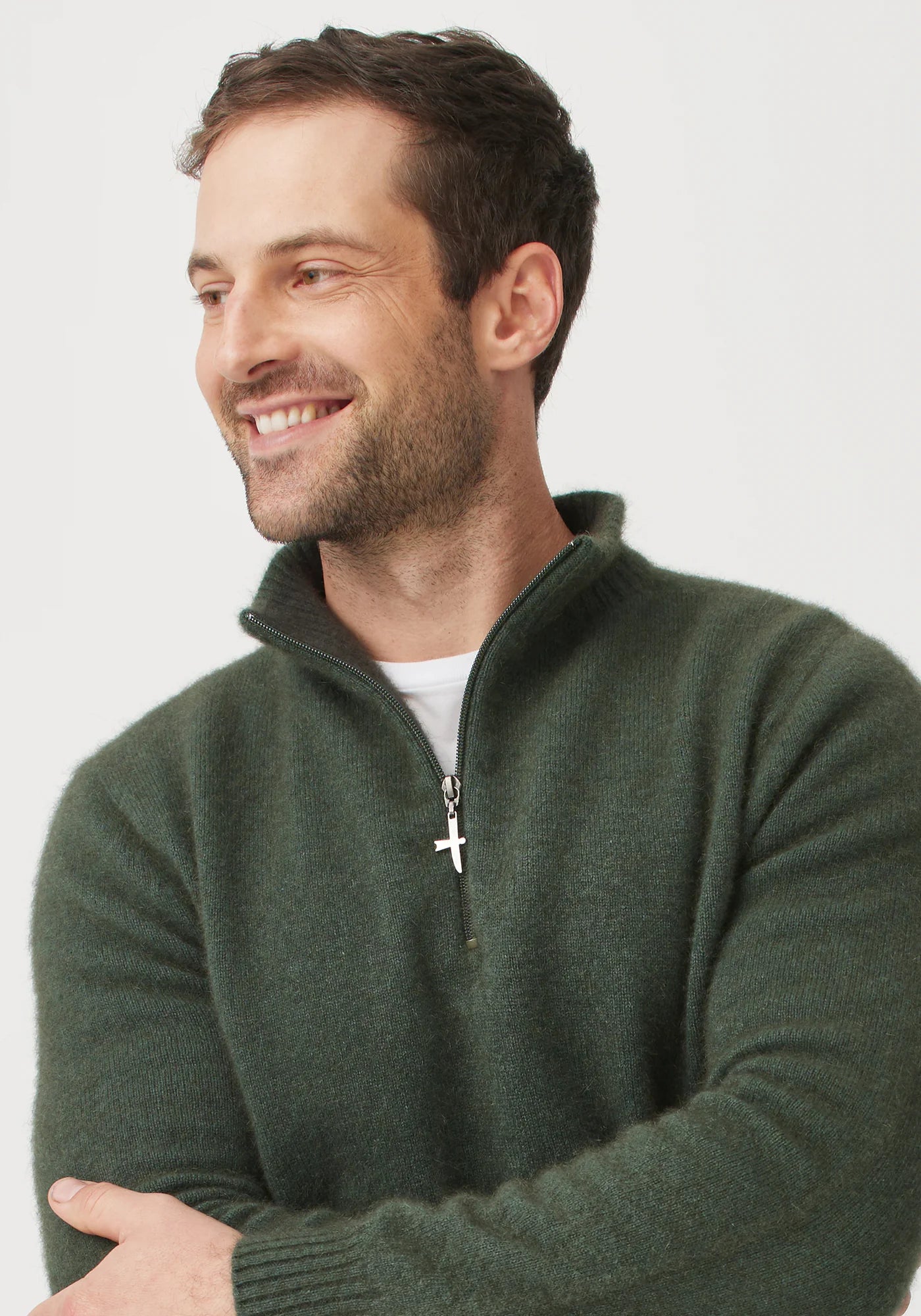 Untouched World Mens Ecopossum Estuary Half Zip