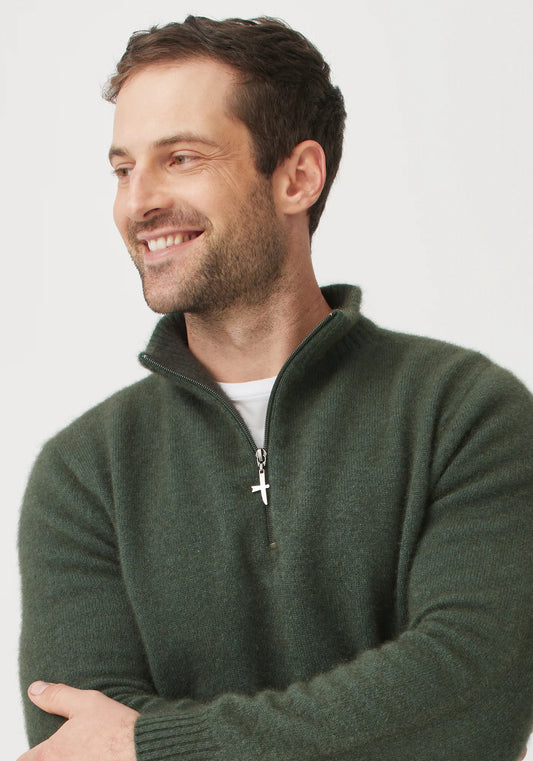 Untouched World Mens Ecopossum Estuary Half Zip