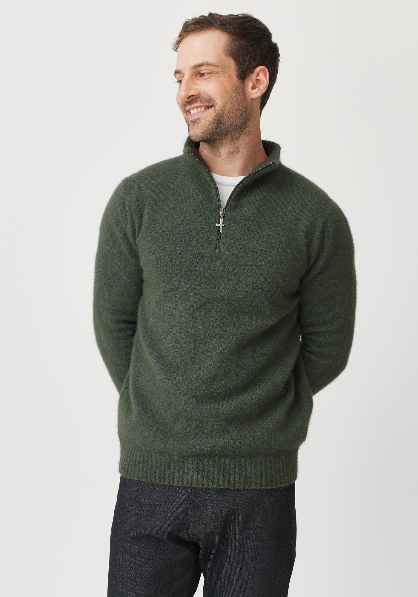 Untouched World Mens Ecopossum Estuary Half Zip