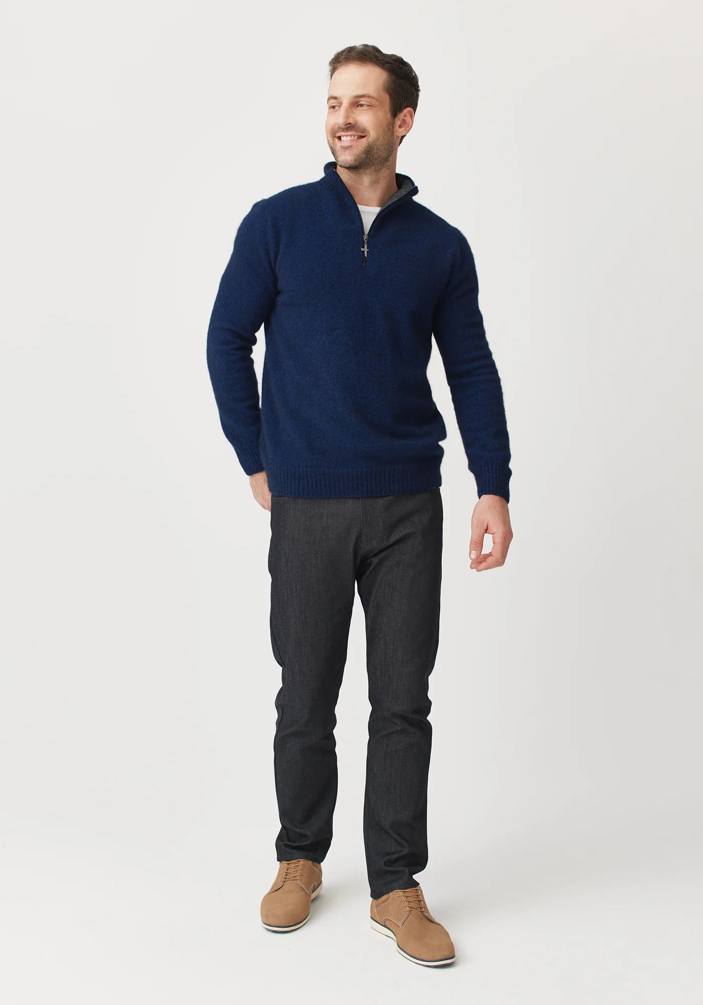 Untouched World Mens Ecopossum Estuary Half Zip